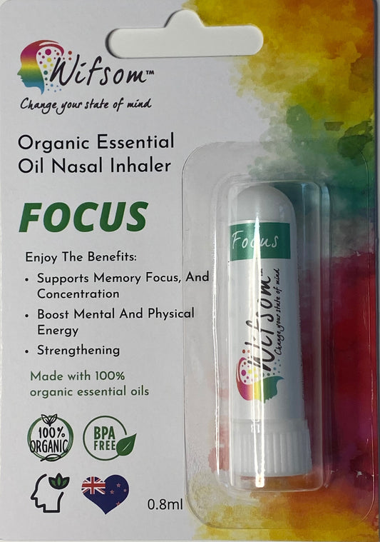 Wifsom Focus Aromatherapy Nasal Inhaler "Get In The Zone"